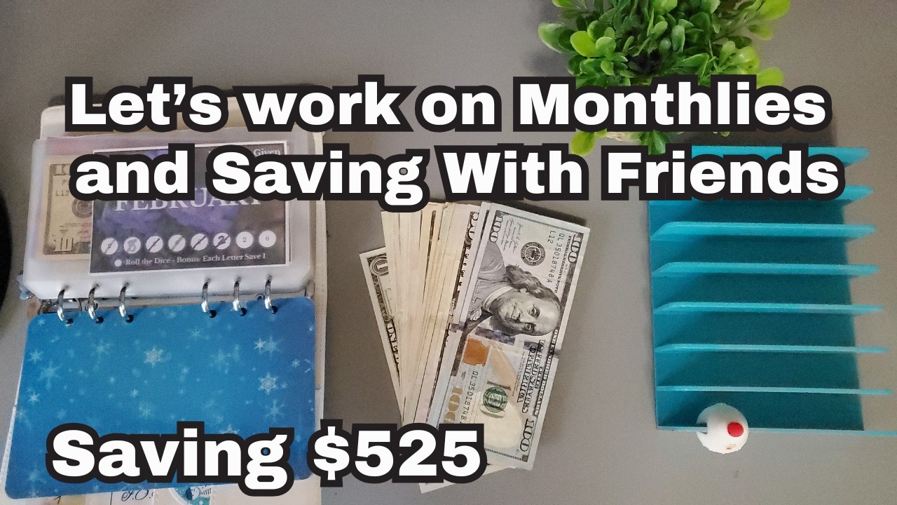 💝🌹Monthlies & Saving with Friends! | February 16th | Saving Survivor Collab! 🌹💝#savingschallenges