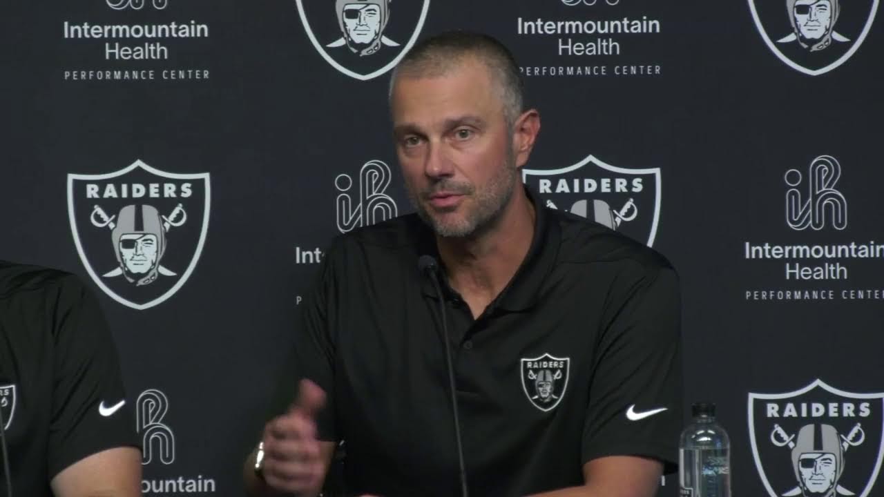 Raiders GM John Spytek, assistant GM Brian Stark address media after final roster cuts