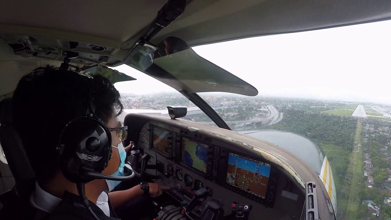 RPLL ILS 24 approach on a Cessna Caravan I Cockpit Audio I Cockpit View