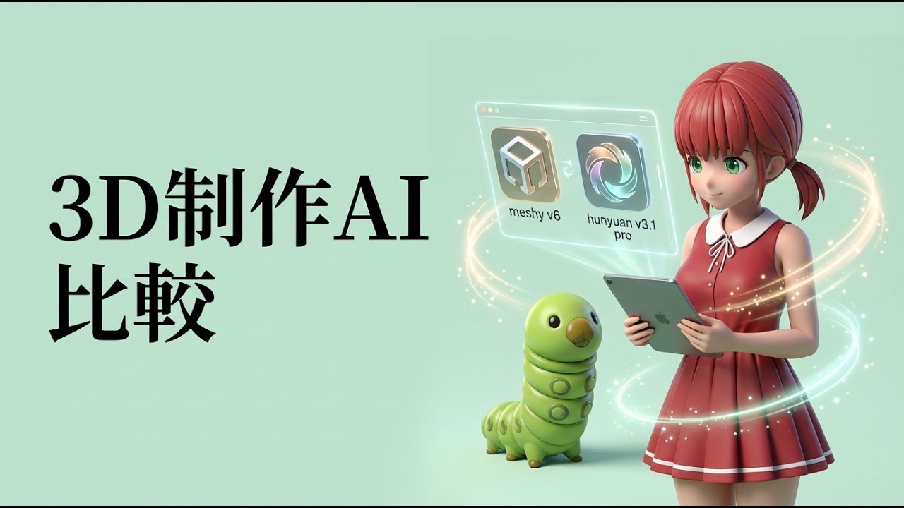 3D生成AI比較 2026年2月版｜meshy v6 VS hunyuan v3.1 pro