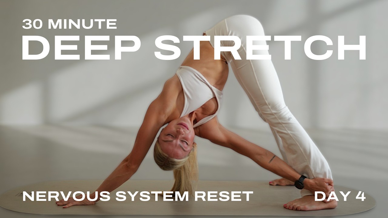 30 Min Deep Stretch + Guided Meditation for Stress Relief | Nervous System Reset