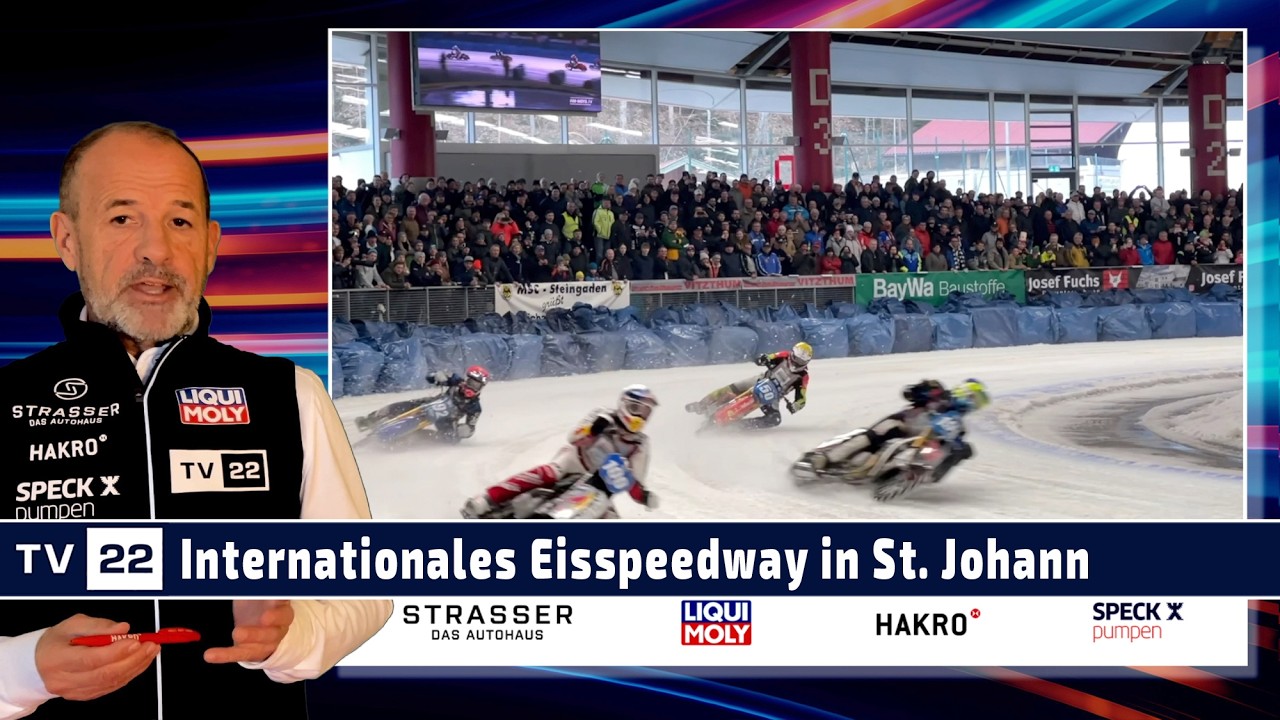 MOTOR TV22: Die besten Bilder und die Sieger vom Internationalen Eisspeedway in St. Johann im Pongau