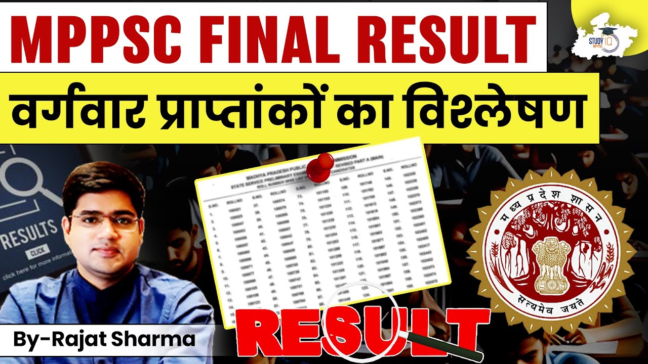 MPPSC Final Result 2025: वर्गवार प्राप्तांकों का पूरा विश्लेषण | BY Rajat Sharma Sir | MPPSC StudyIQ