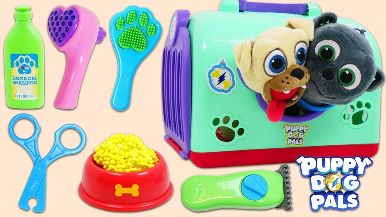 Disney Jr Puppy Dog Pals Bingo & Rolly Go to the Groomer!