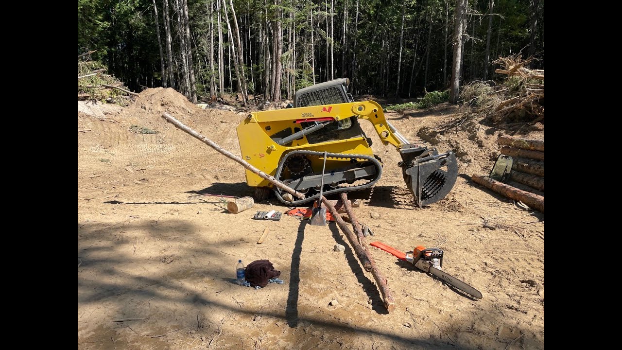Fixing a broken skid steer with nothing but Homestead Ingenuity ... Wacker Neuson track install