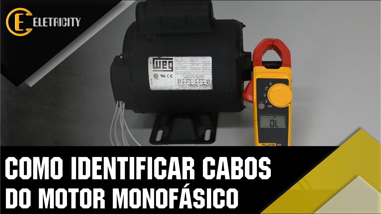 COMO IDENTIFICAR CABOS SEM MARCAÇÃO NO MOTOR MONOFÁSICO.