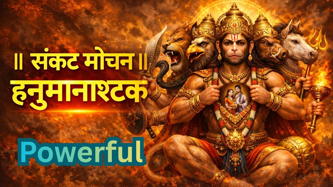 संकट मोचन हनुमानाष्टक | Hanuman Ashtak | संकट दूर करने वाला शक्तिशाली हनुमान भजन | Hanuman Bhakti