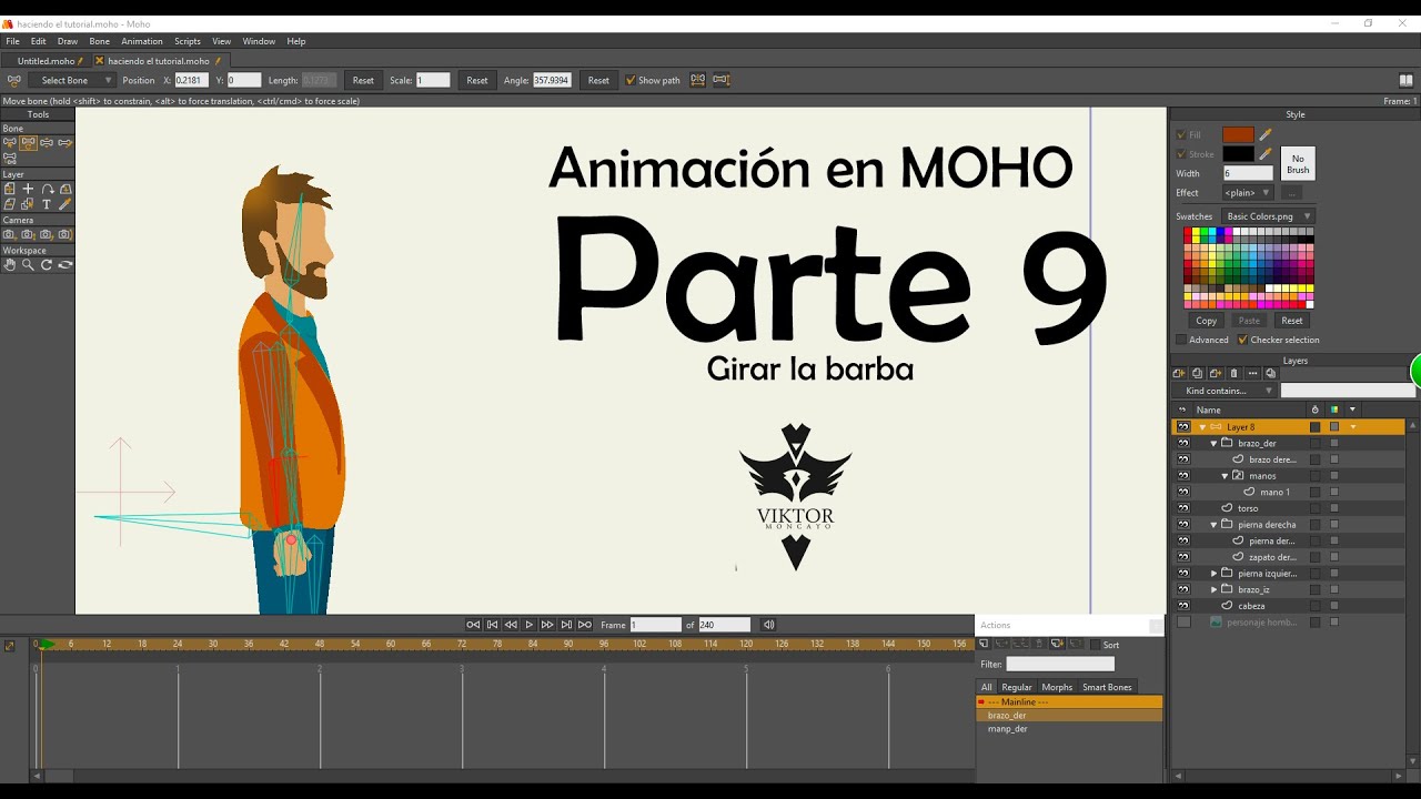 Moho 9 Manos, carpeta cambio