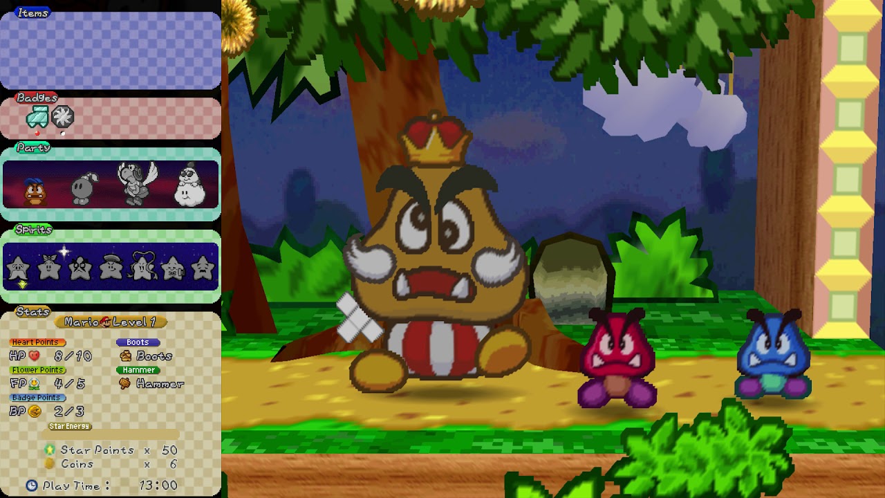Paper Mario Any% TAS in 1:27:36.56 (Overlay)