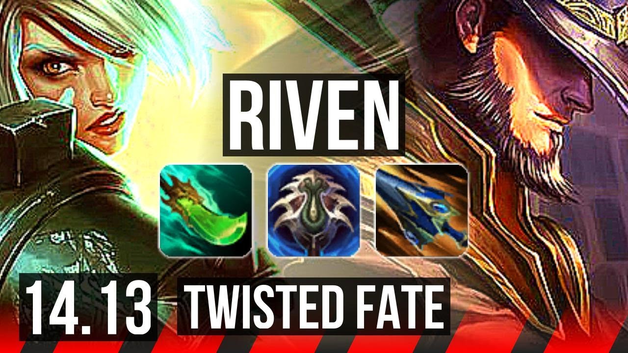 RIVEN vs TWISTED FATE (TOP) | 8 solo kills, Legendary, Rank 9 Riven | VN Challenger | 14.13