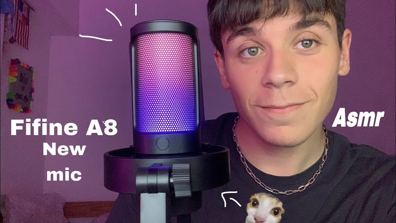 ASMR te vas a DORMIR al INSTANTE con este NUEVO MICROFONO  | FIFINE AmpliGame A8🌼​ (mic test) 😼​😼