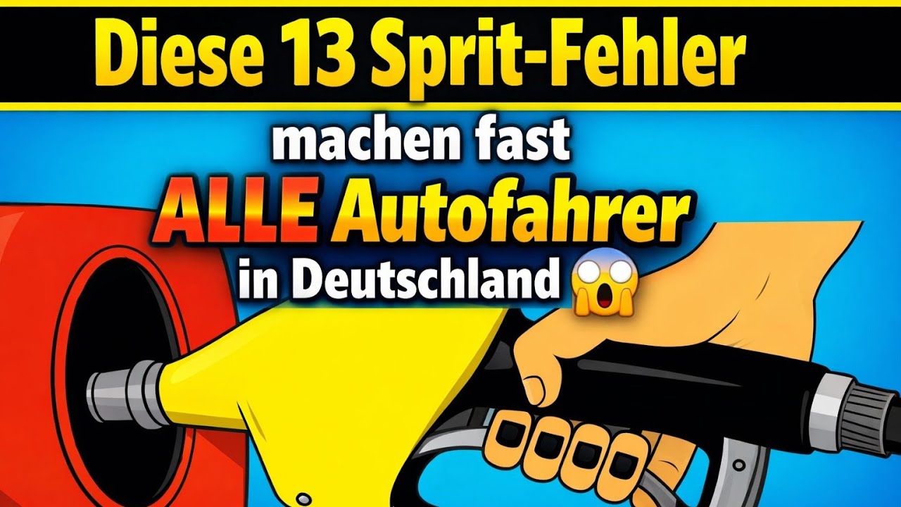 Diese 13 Sprit-Fehler machen fast ALLE Autofahrer in Deutschland 😱“