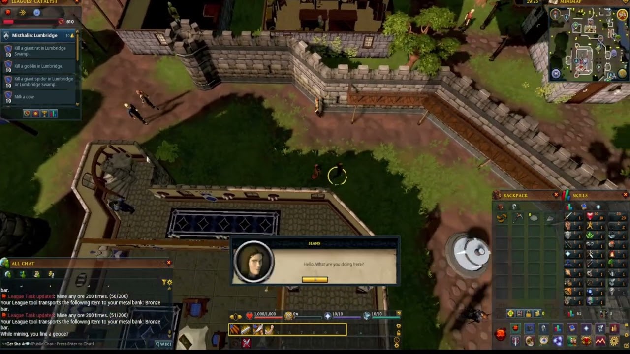 Runescape Leagues Catalyst Day 1