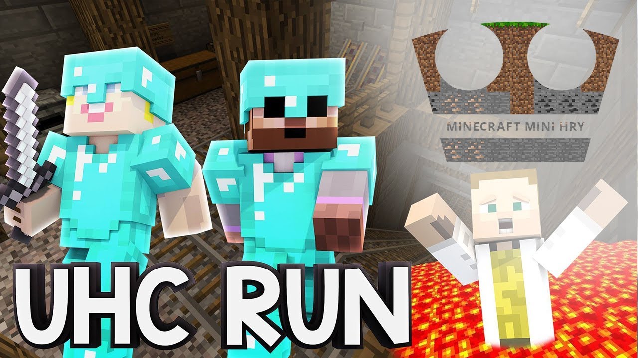 UHC RUN - GEJMR se koupe v lávě - Minecraft Mini hry 59 w/ GEJMR a Pedro