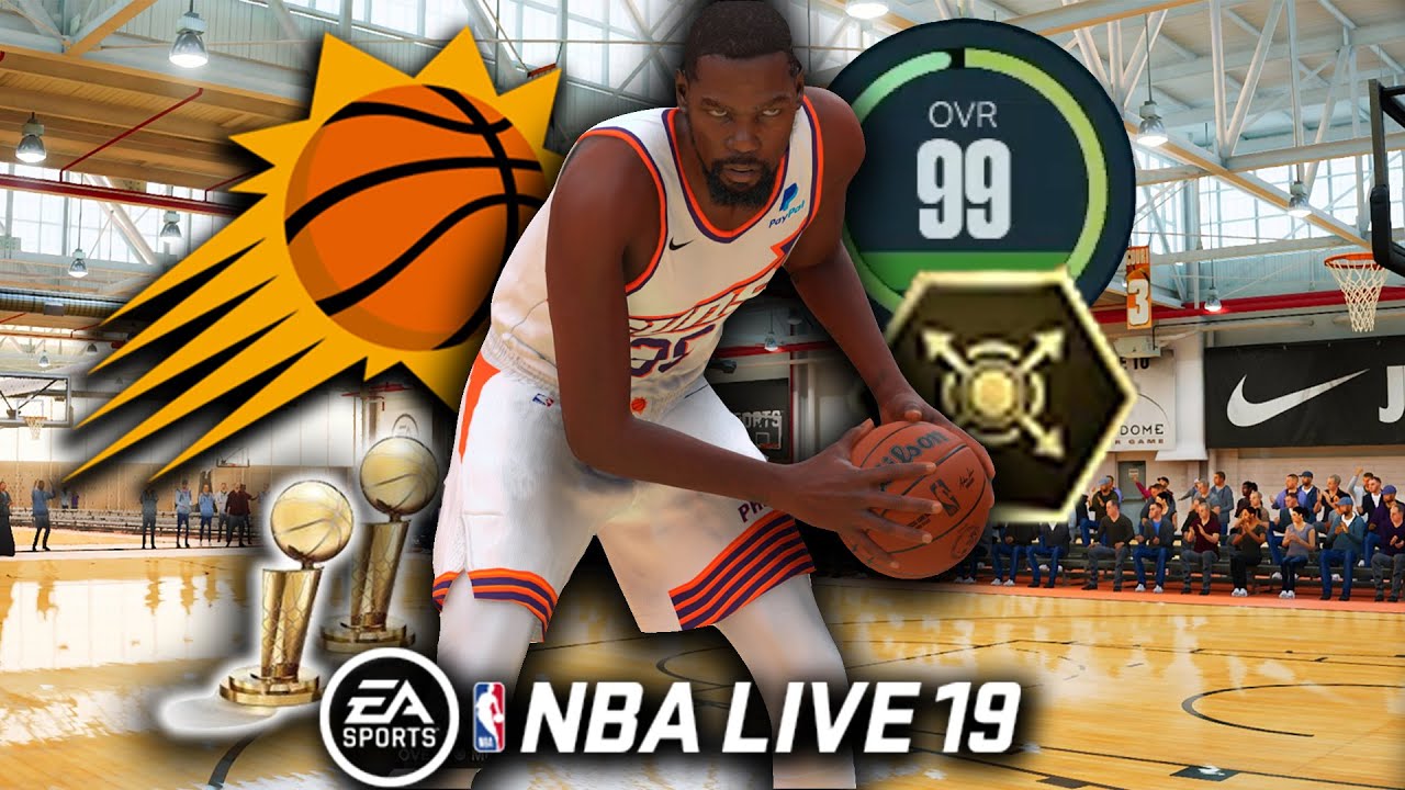 99 OVR “SLIM REAPER” KEVIN DURANT BUILD GAMEPLAY NBA LIVE 19 6'11 DEMIGOD