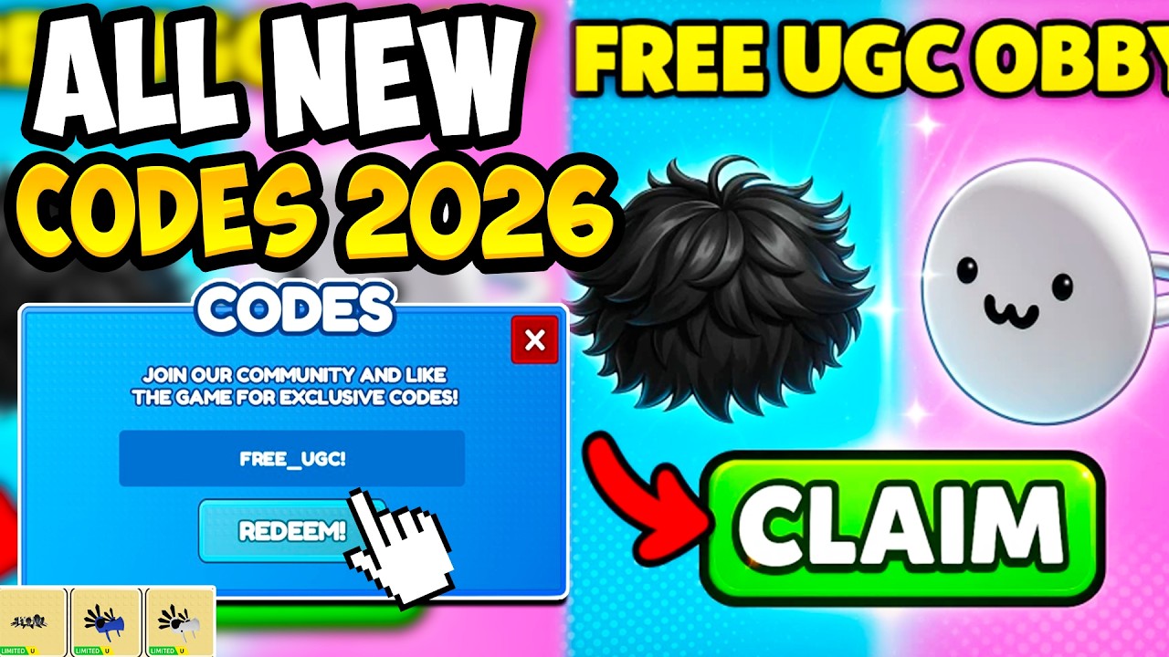 *НОВИНКА* ВСЕ РАБОЧИЕ КОДЫ ДЛЯ БЕСПЛАТНОГО UGC OBBY (AFK ИЛИ PLAY) В 2026 ГОДУ! БЕСПЛАТНЫЕ КОДЫ Д...