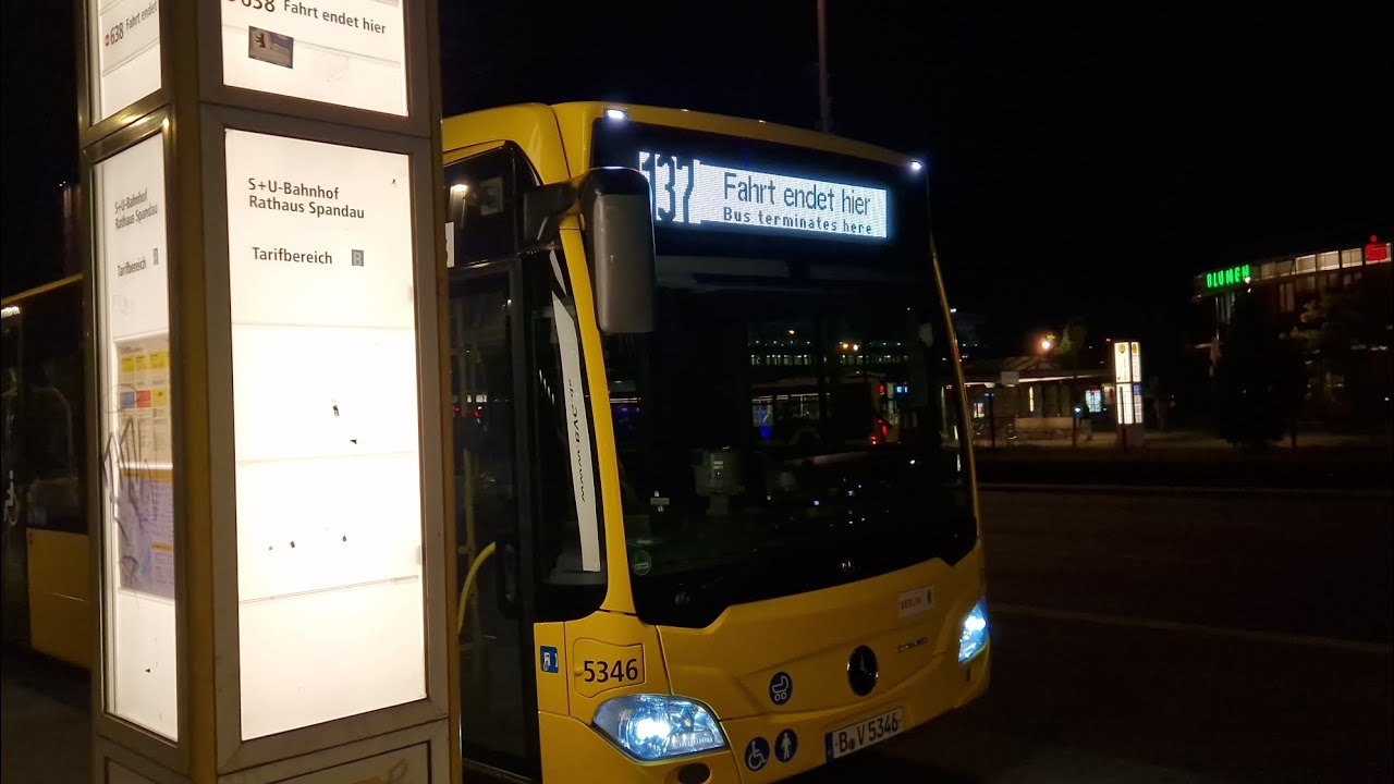 Bus Berlin | Mitfahrt im 137 von Reimerweg bis S+U Rathaus Spandau im MB GN 21 5346