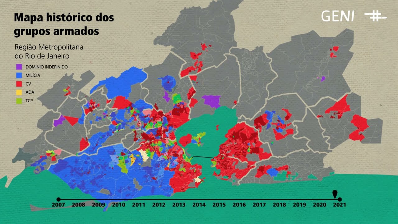 Mapa Histórico dos Grupos Armados do Rio de Janeiro