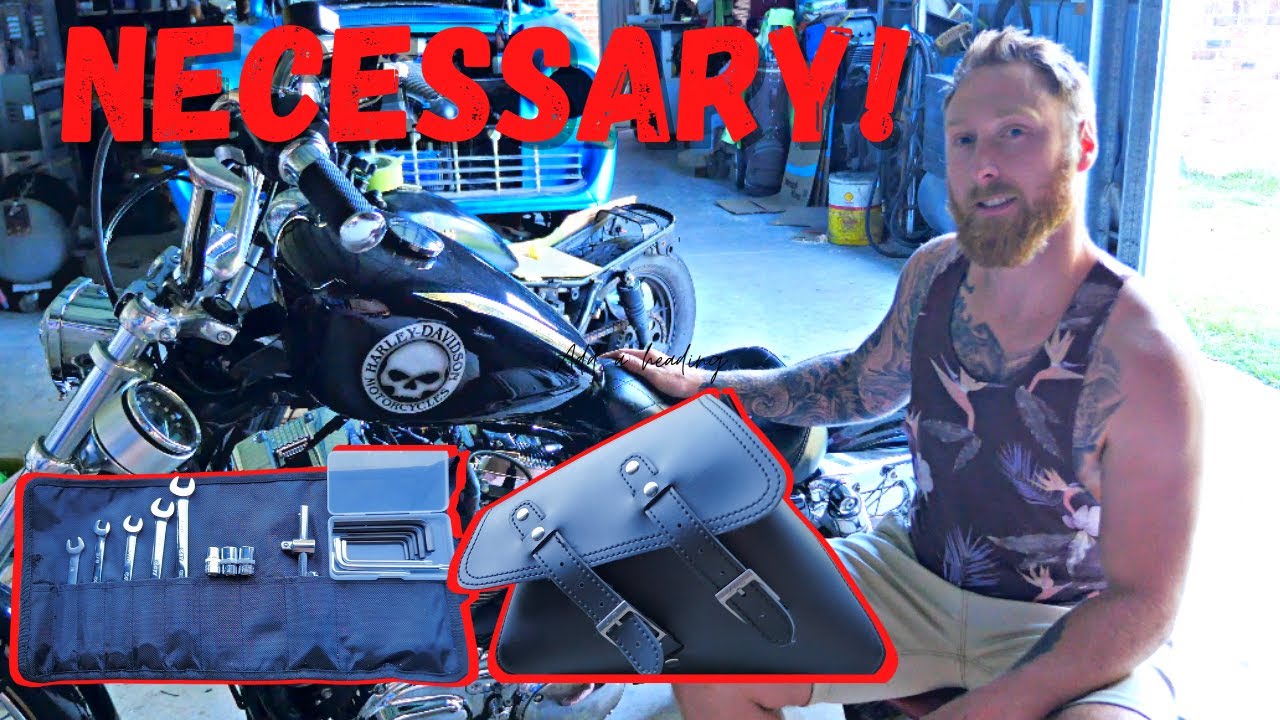 Affordable tool kit and side bag for my Harley Davidson - NECESSARY sh#t for the Sporty