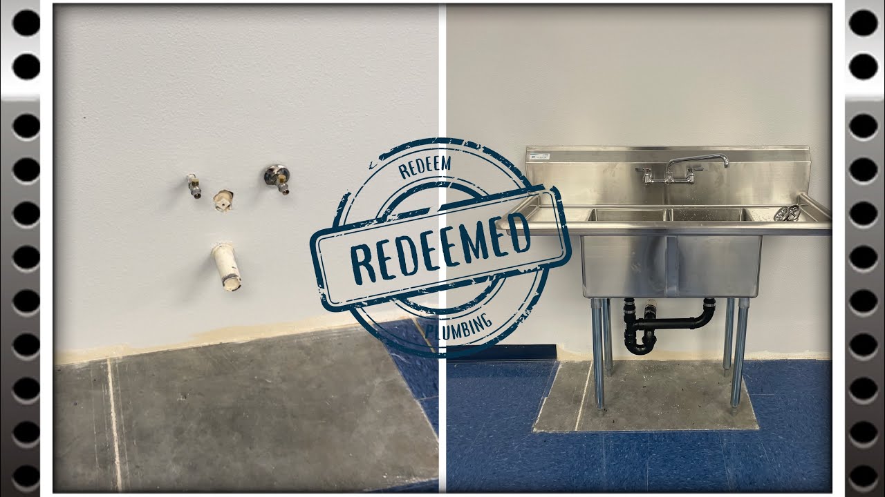Installing a stainless commercial sink