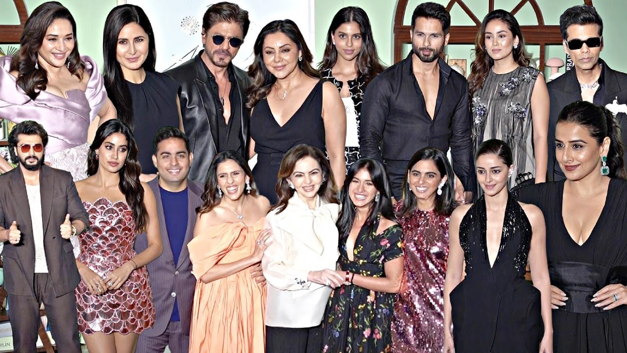 SRK Family, Katrina Kaif, Star Kids Suhana-Jhanvi-Ananya, Ambani Family At NMACC Arts Café Launch