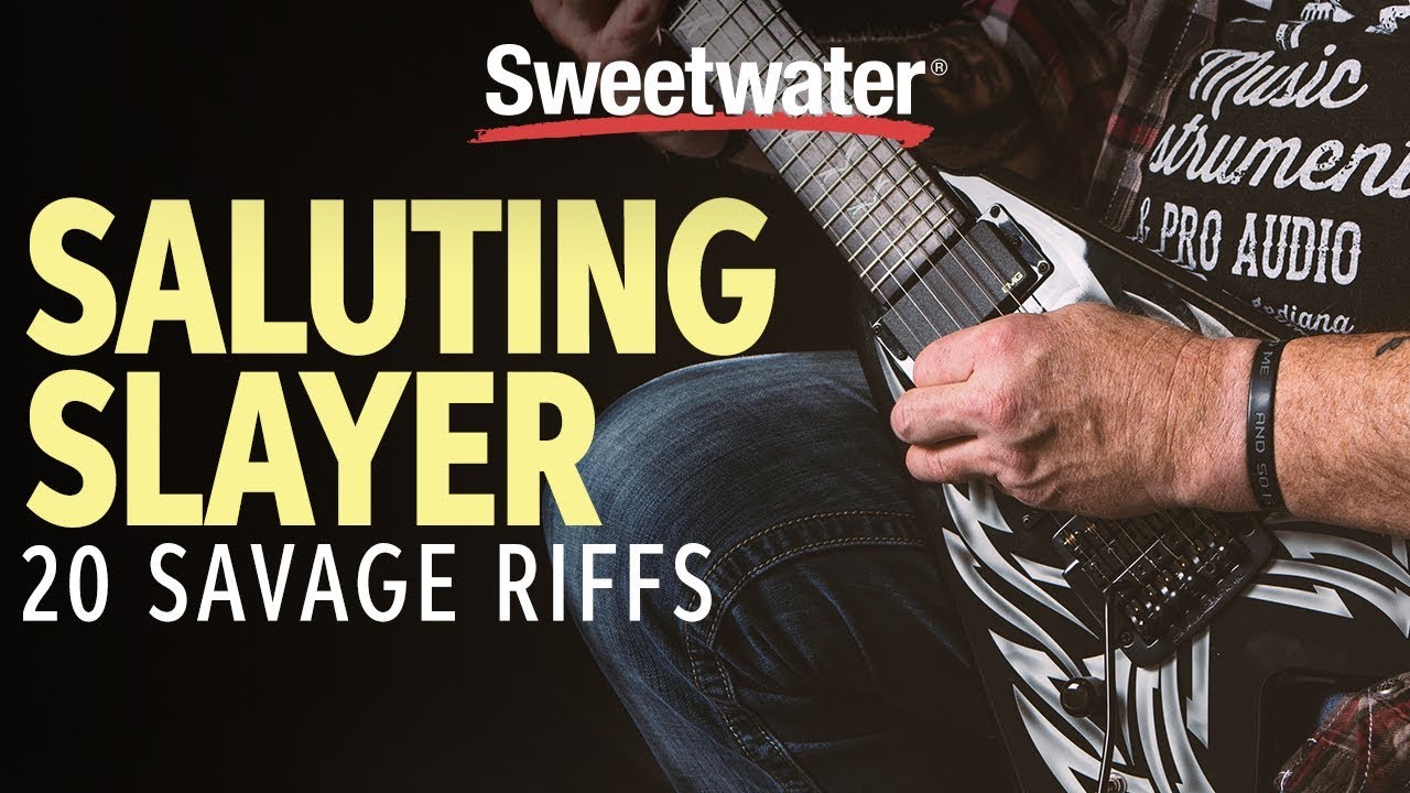 20 Slayer Riffs in 5 Minutes &ndash; Saluting Slayer | Guitar Lesson