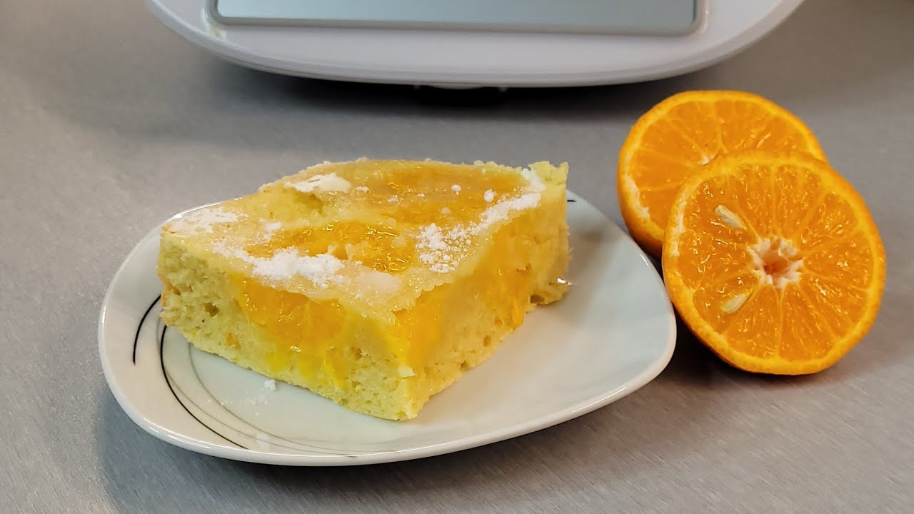 Na jednym kawałku się nie kończy. Szybkie ciasto  z mandarynkami z Thermomix #paulitawita