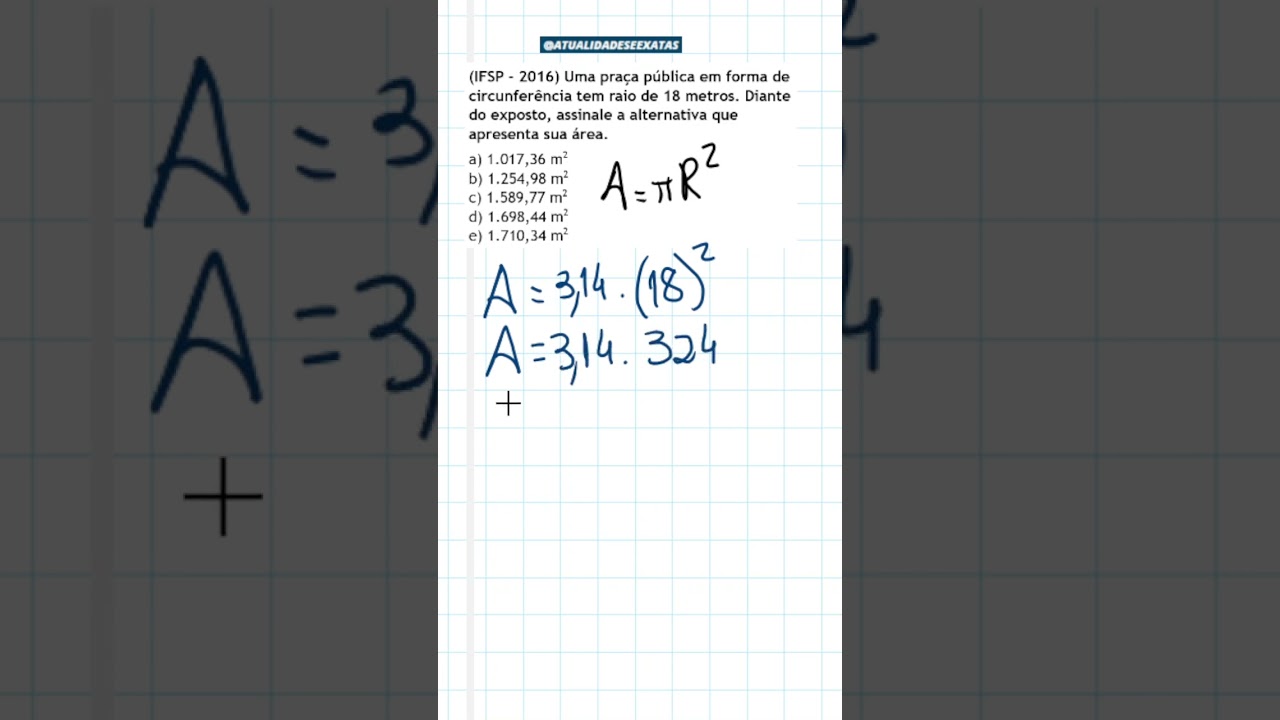 IFSP 2016 - GEOMETRIA PLANA #math #enem #concursos