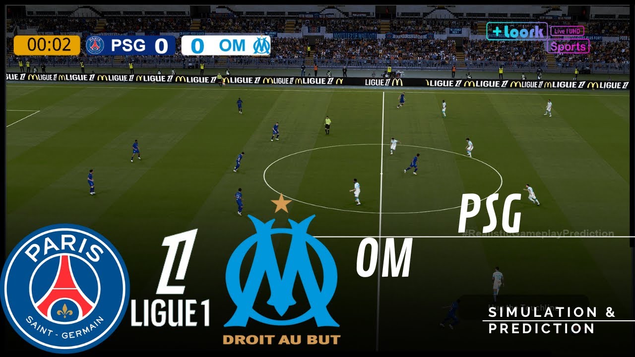 PSG - MARSEILLE Ligue 1  2025/26 Match Complet simulation et pr&eacute;diction