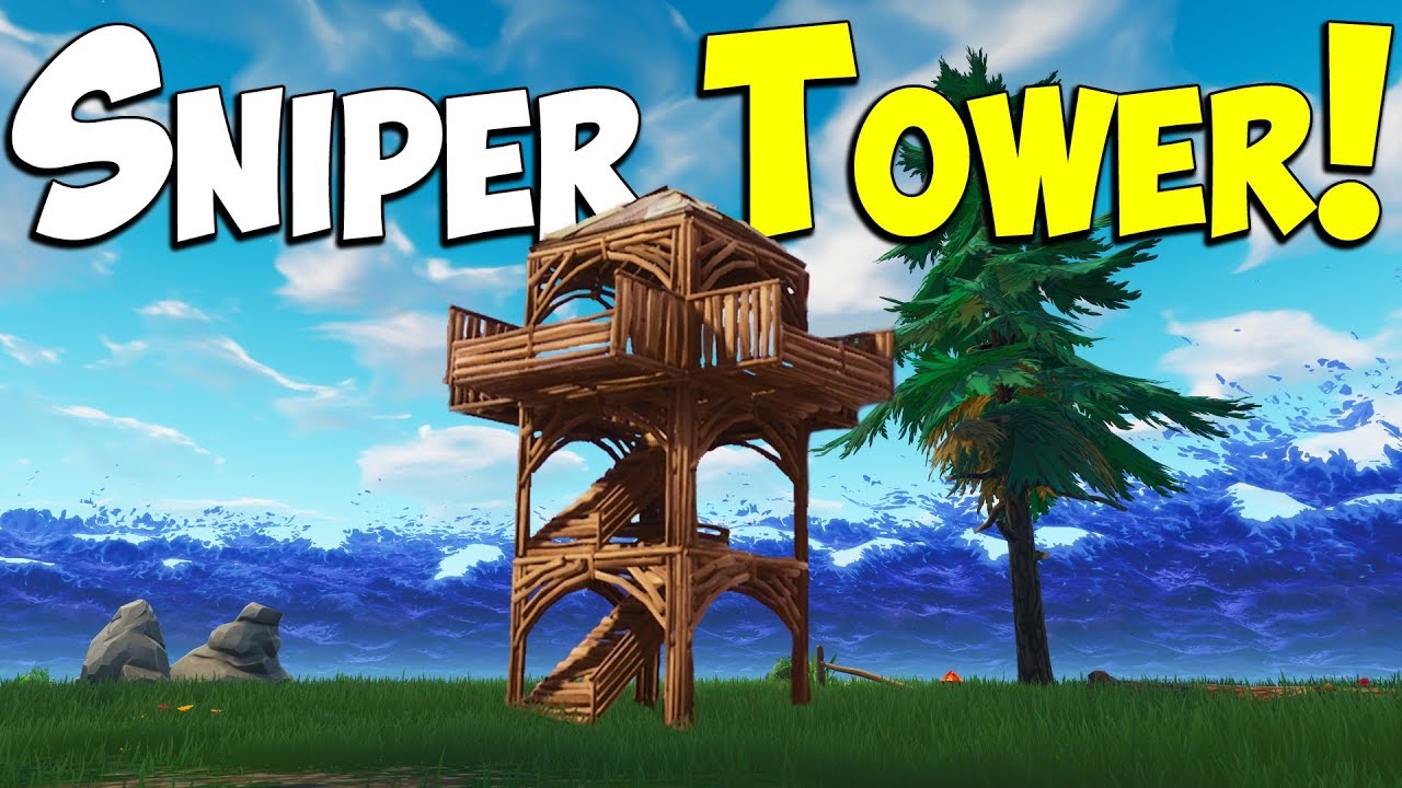 Fortnite Battle Royale - Best Build | Sniper Tower