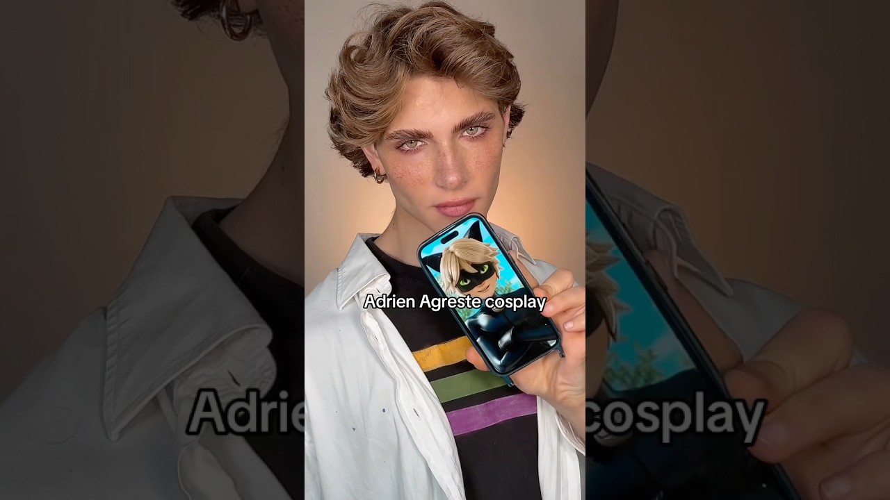 Miraculous Adrien Agreste #miraculous #makeup #shorts