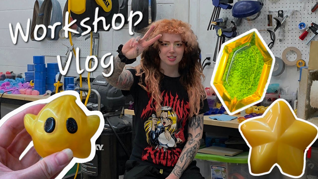 Prop making workshop vlog 2🌛MAGfest prep✨6 hour polishing