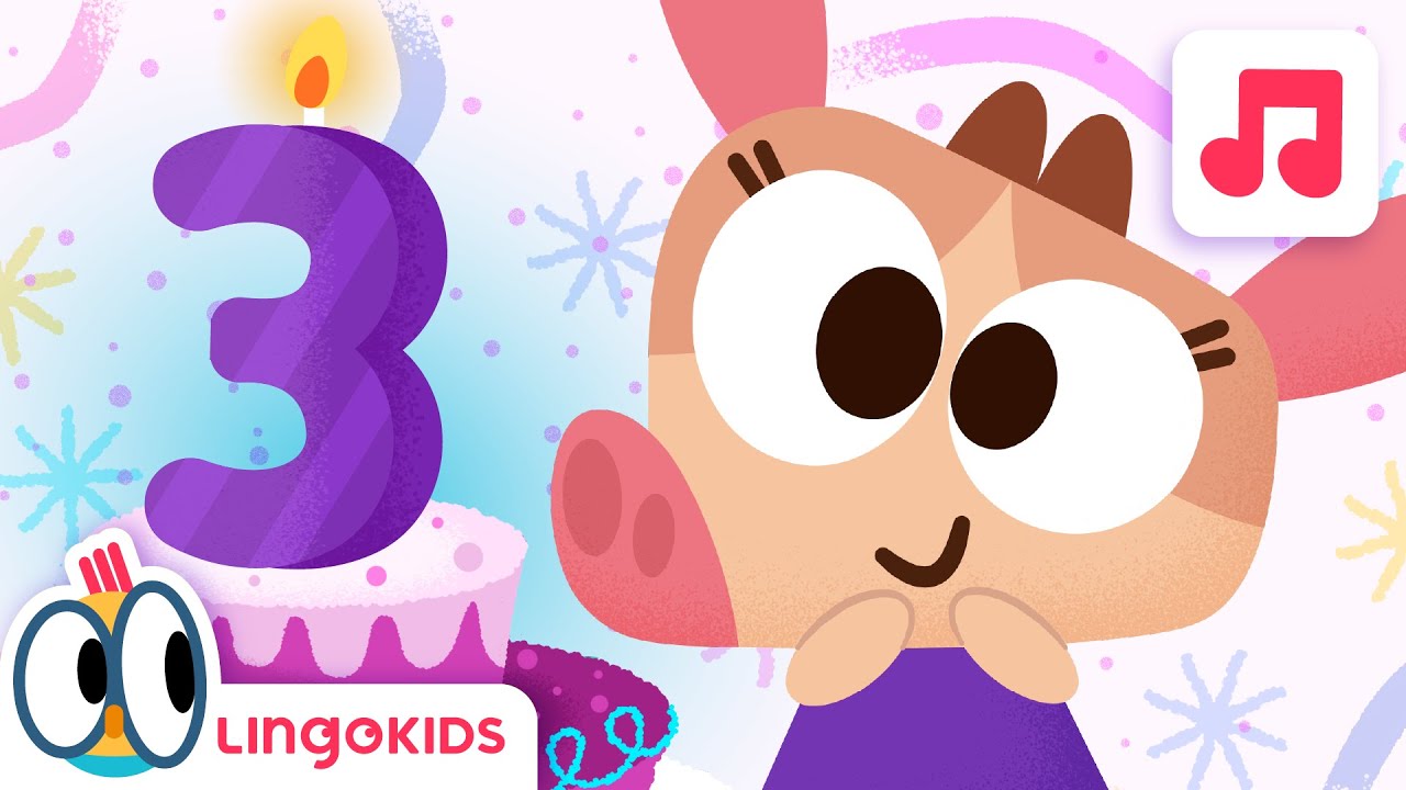 Happy Birthday Song for 3-Year-Olds 🎂3️⃣🎈 Songs for kids | Lingokids