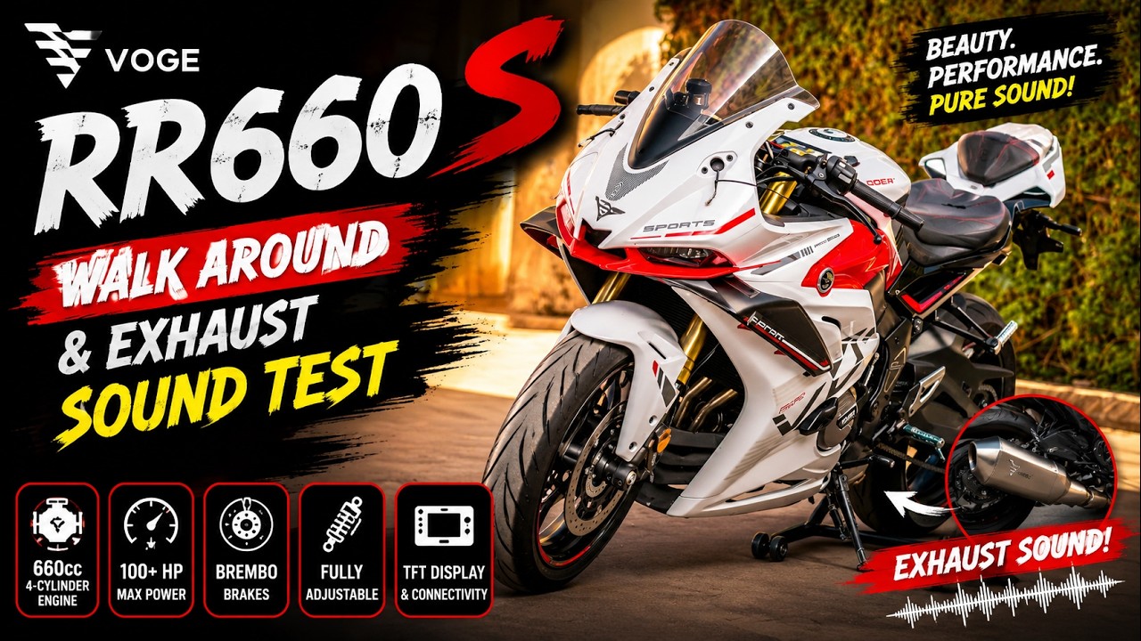 Voge RR660 S Walk Around Video and Exhaust Sound Test