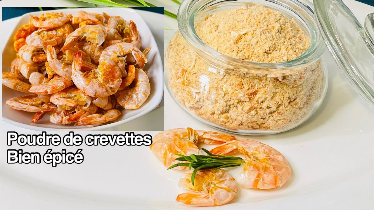 poudre de crevettes fait maison bien épicé et propre pour remplacer le cube maggi