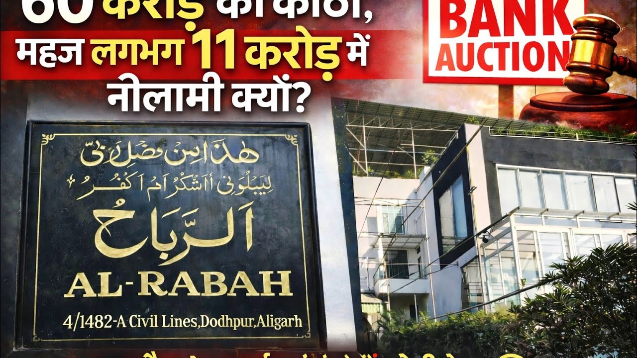(#aligarhnews) 50 करोड़ की कोठी को महज 11 करोड़ में आखिर क्यों षड्यंत्र के तहत बैंक नें कर दी नीलम ?