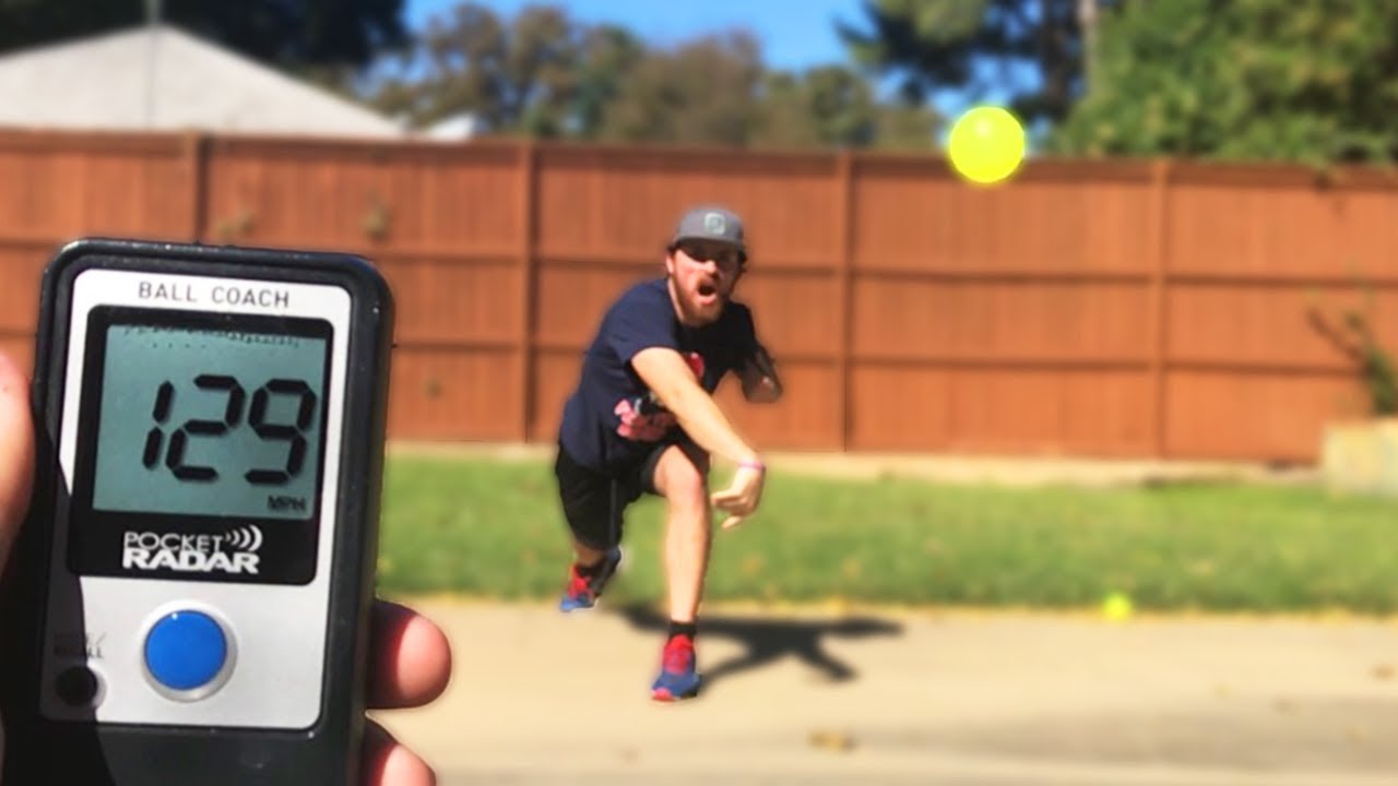 HOW FAST CAN I THROW A BLITZBALL? IRL BASEBALL CHALLENGE