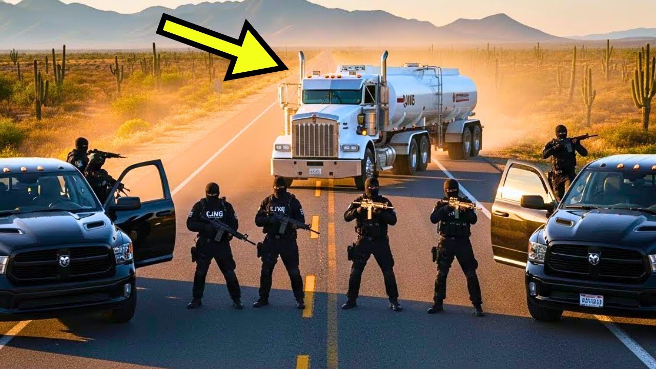 El Cártel Cercó Un Camión De Gasolina — Sin Imaginar Que El Conductor Era El…