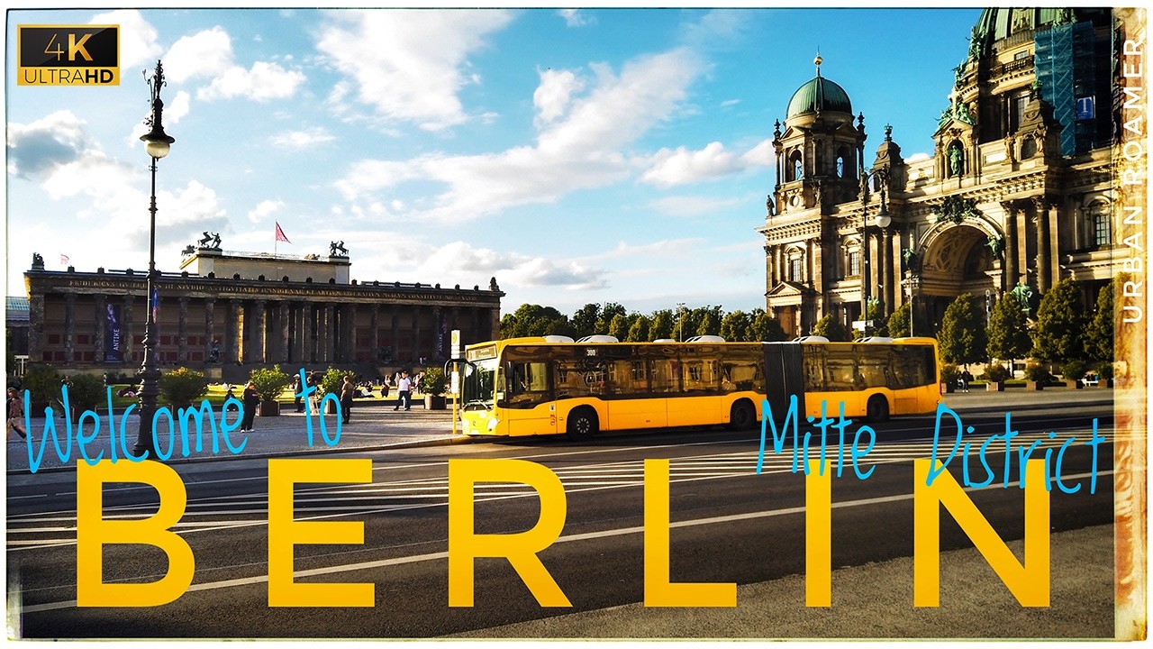 Sunny After Work Walking Tour in Berlin City Center during Euro 2024 in Germany 🇩🇪 - 4K | HFR