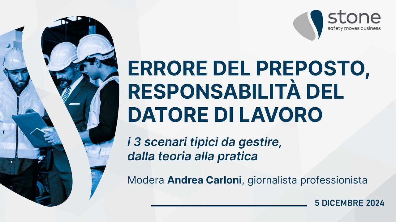 ERRORE DEL PREPOSTO, RESPONSABILITA' DEL DATORE DI LAVORO