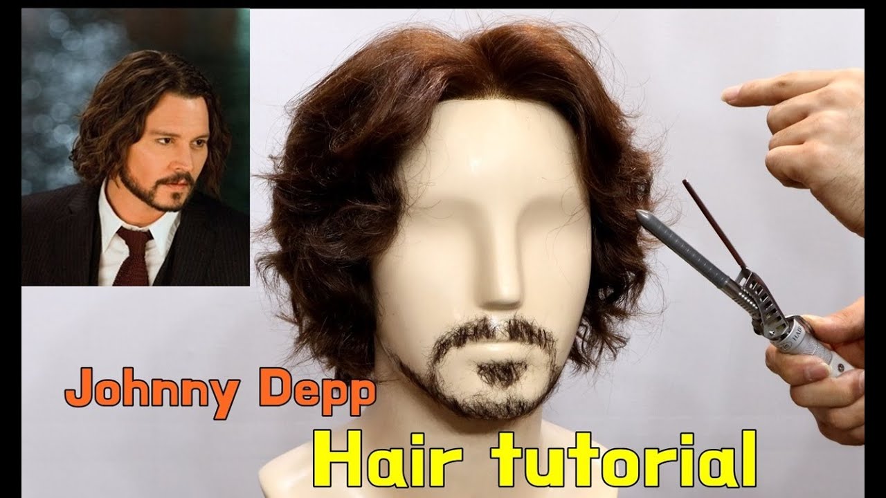 Johnny Depp hairstyle made with curl iron!!
