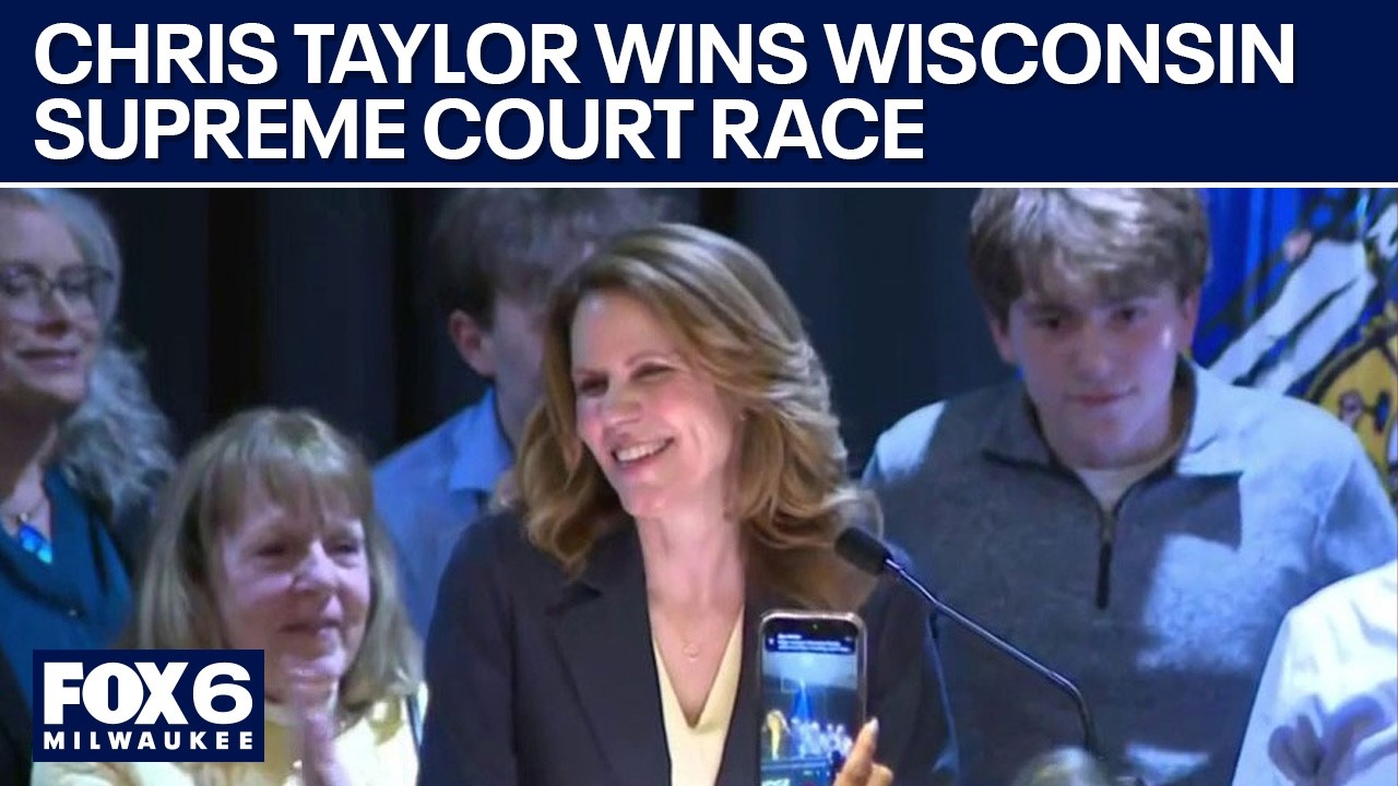 Судья Крис Тейлор выступил с заявлением после победы на выборах в Верховный суд штата Висконсин |...