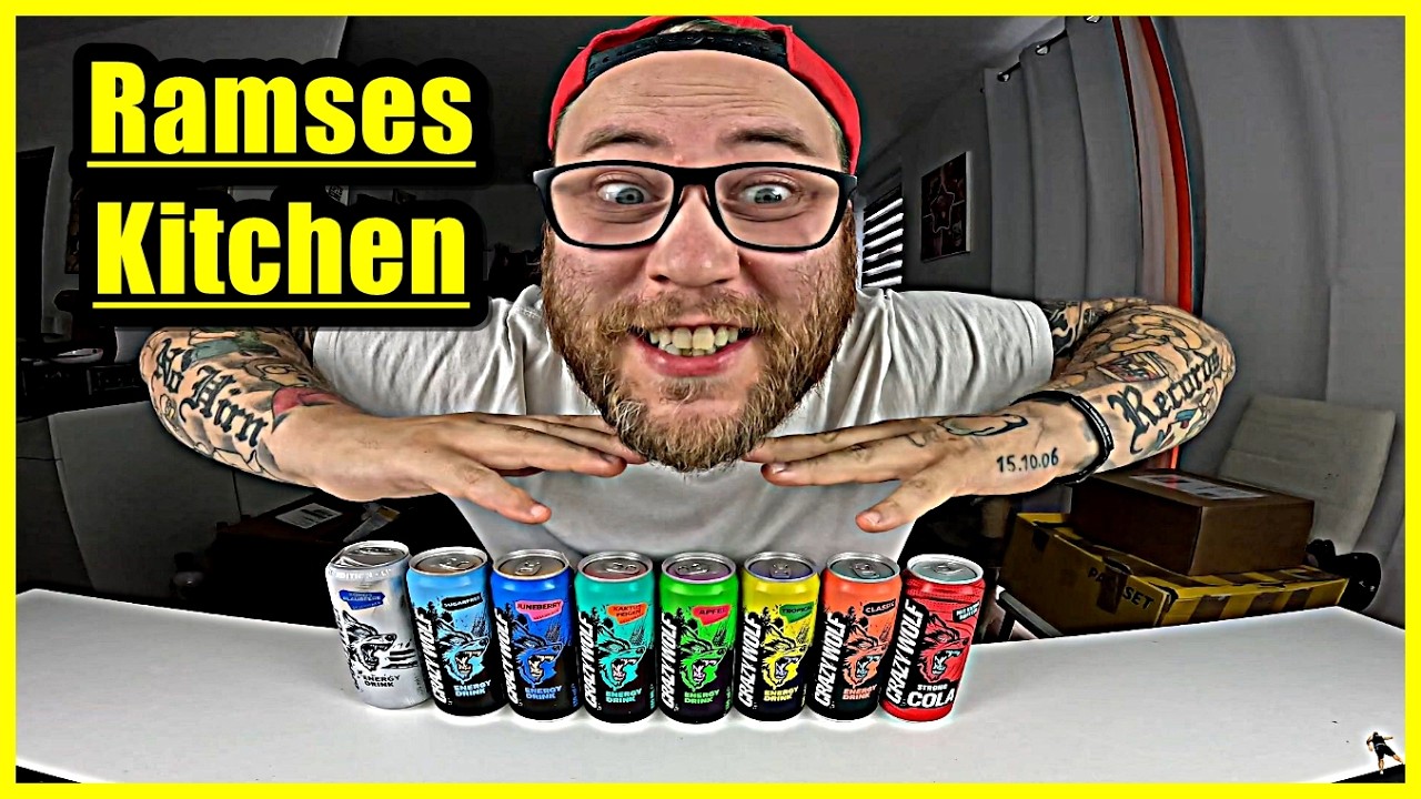 Alle CRAZY WOLF Energy Drink Sorten im Test !!! | Ramses Kitchen