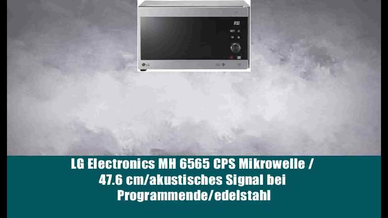 LG Electronics MH 6565 CPS Mikrowelle / 47.6 cm/akustisches Signal bei Programmende/edelstahl