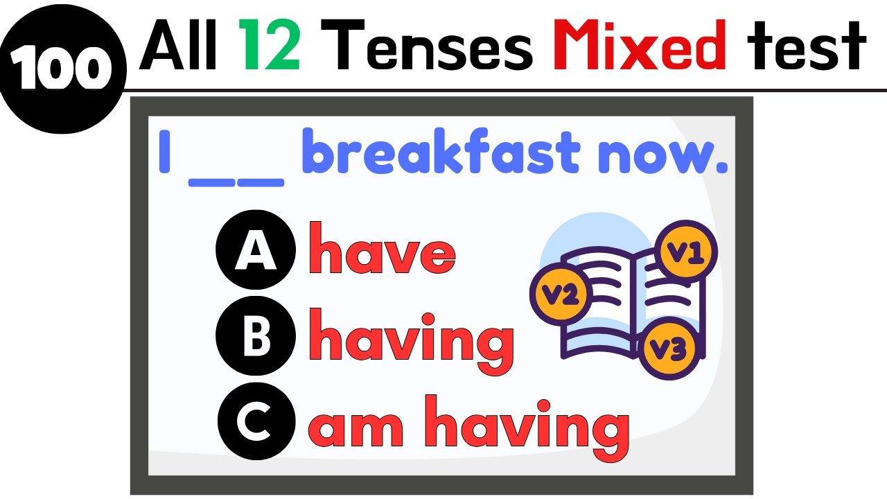 Top 100 Mixed Tense Questions to Test Your English Grammar Skills!