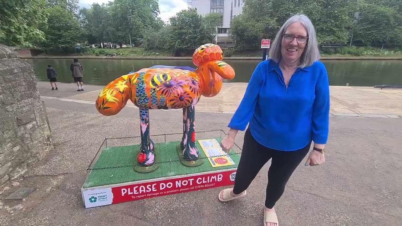 SHAUN THE SHEEP IN MAIDSTONE PART2 #shaunthesheep #sculpture #Shaunthesheepintheheartofkent #dayout
