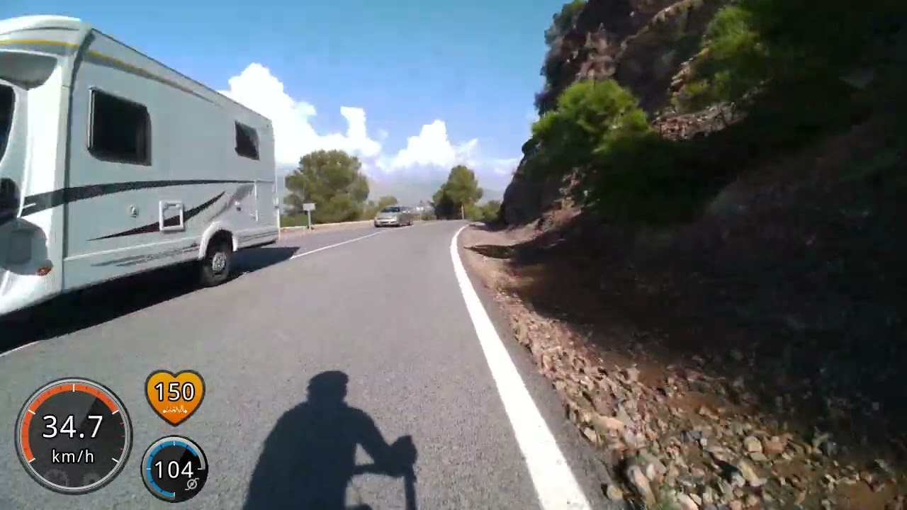 Cycling Orgiva ride back up from Almunecar