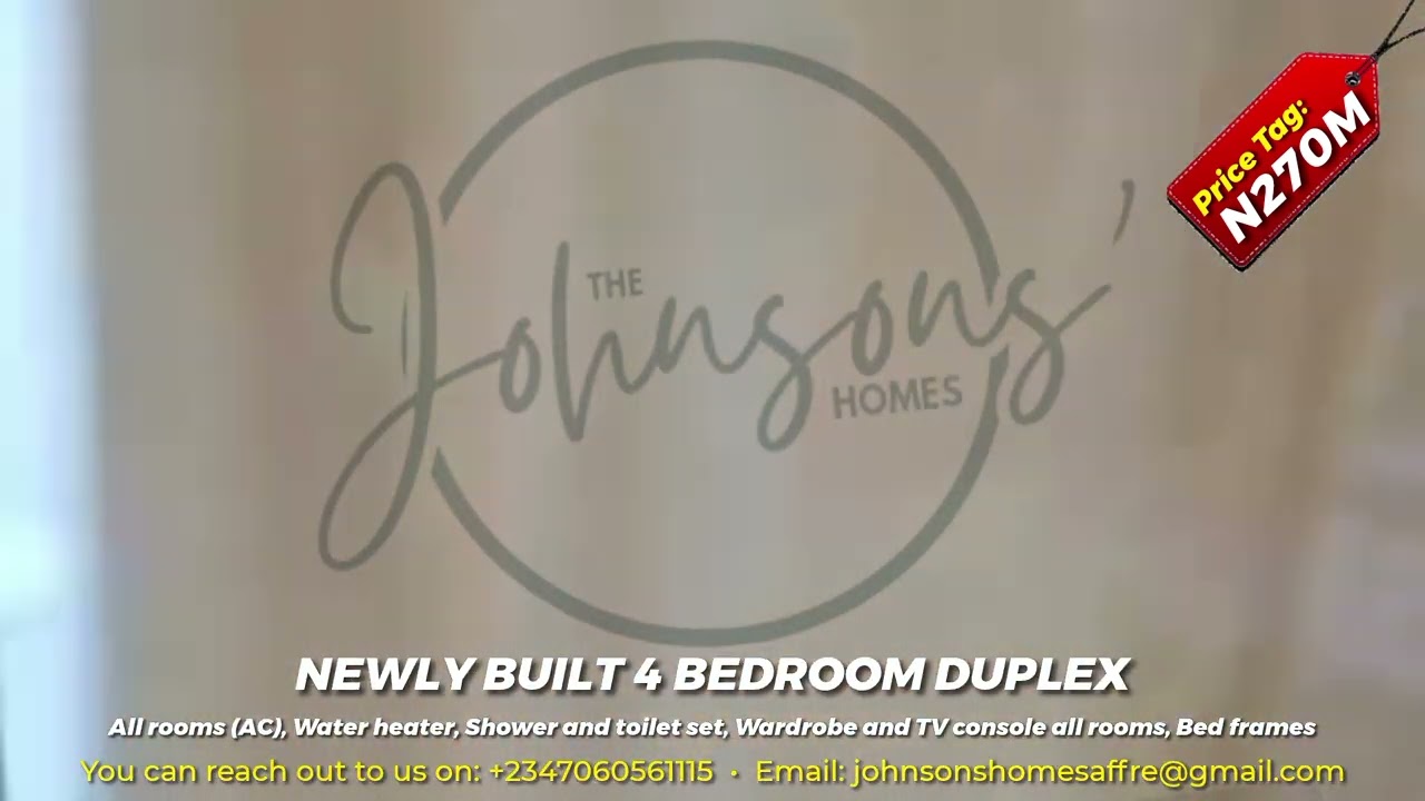 📍: Asaba, Delta State, Nigeria  |  Properties for sale  |  @TheJohnsonsHomes 