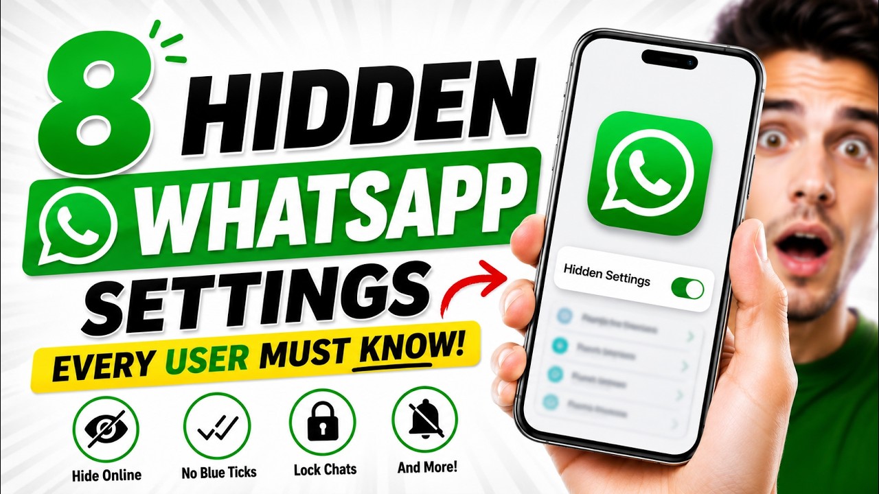 8 Hidden WhatsApp Settings You Need to Change RIGHT NOW! (2026)