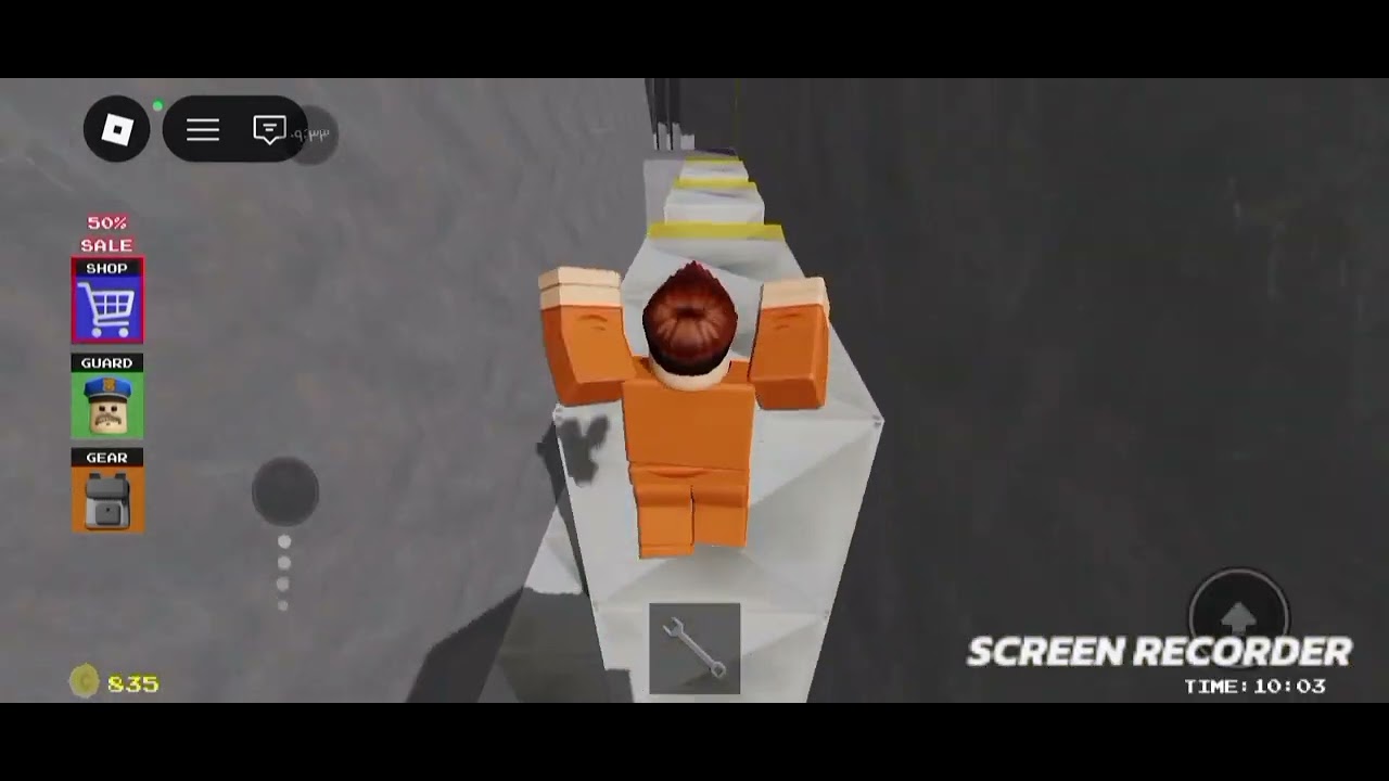 Roblox : running from barry prison